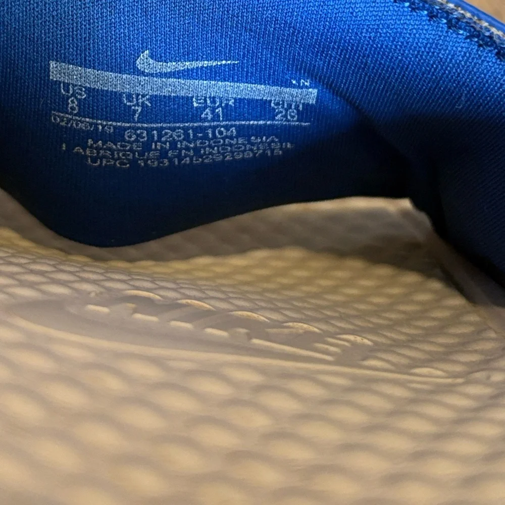 Nike Size 8 Benassi Jdi Blue Yellow Slides